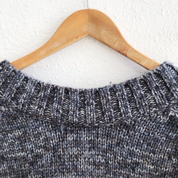 MADEWELL 100% Wool Spray-Dyed V-Neck Oversized Sweater Size Medium - Picture 4 of 10